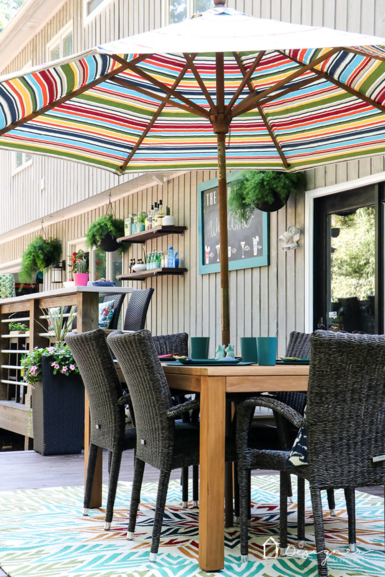 Come check out our complete and total DIY deck makeover! It took months for us to rebuild it and furnish it, but is so worth it!